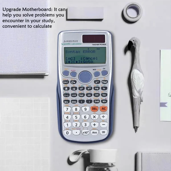 FX-991ES-PLUS Calculator 417 Functions High School Office Two Ways 82MS Scientific Calculator School Students Digital 12 Digits