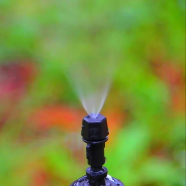 Adjustable Mist Nozzles With 4/7mm Hose Black Tee Joint Garden Irrigation Sprinklers Cooling Humidification Atomization Nozzles