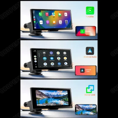 OBDPEAK T20 10.26″ Dash Cam Rearview Camera Carplay & Android Auto Smart Player GPS Navigation Car DVR FM Mirror Monitor