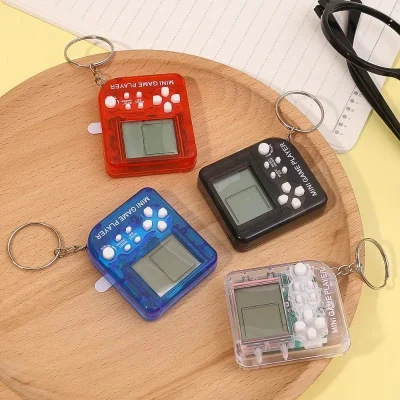 Portable Pocket Mini Classic Game Machine Keychain Children’s Handheld Retro Nostalgic Game Console With Keyring Kids Toys Gift