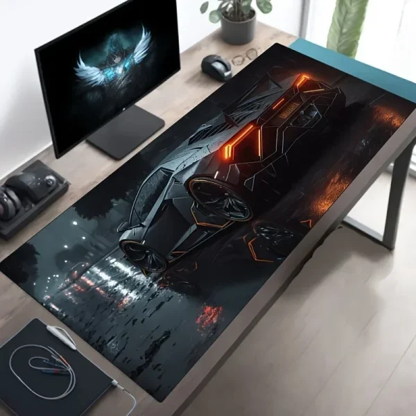 Cool cars Large gaming mousepad durable extended table pad office keyboard mat non-slip rubber base 900x400 computer mouse pads