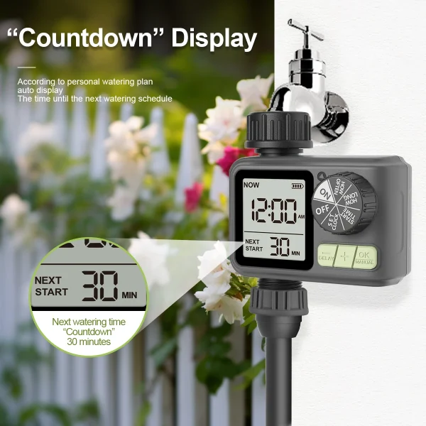 Eshico HCT-M05 Automatic Water Timer 2024 Eshico Newest Sprinkler Smaller and Easy to Installation 4.72 x 3.94 x 2.56 inches