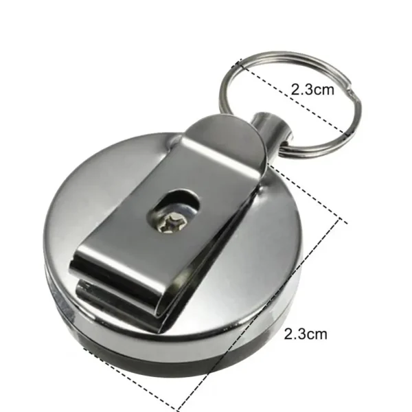 Men Keychain Card Badge Holder Anti-theft Elastic Rope Retractable Belt Clip Pull Key Ring for Women Gifts
