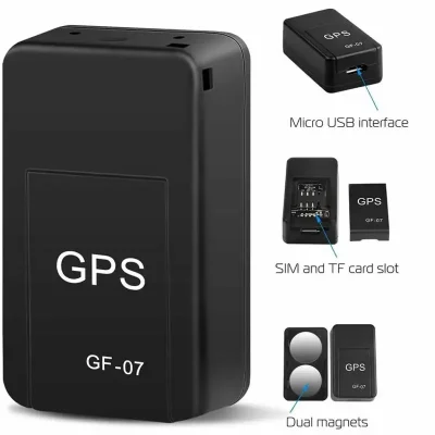 GF-07 GPS Car Tracker Real Time Tracking Anti-Theft Anti-lost Locator Strong Magnetic Mount Vehicle 2G SIM Message Positioner