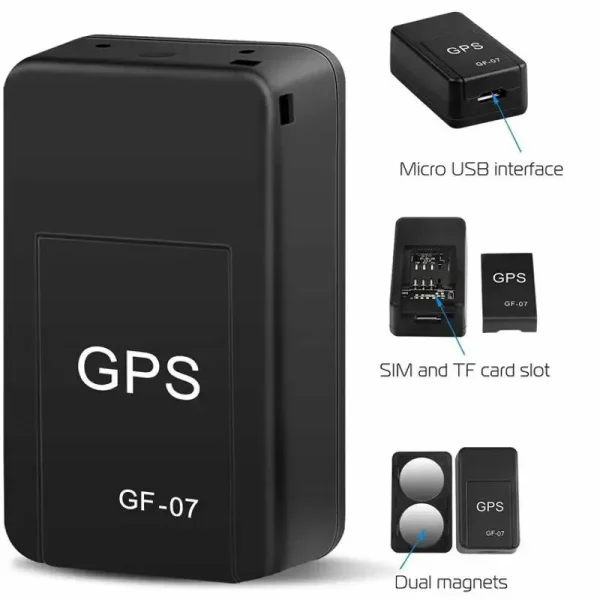 GF-07 GPS Car Tracker Real Time Tracking Anti-Theft Anti-lost Locator Strong Magnetic Mount Vehicle 2G SIM Message Positioner