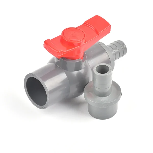 20/25/32/40/50mm Thread and Socket Type Pipe PVC Valve Agriculture Garden Irrigation Fittings 1Pc