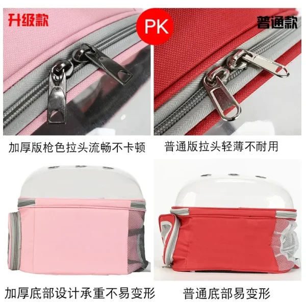 Cat Bags Pet Backpack Go Out Portable Transparent Space Capsule Pet Bag Go Out Cat Supplies Breathable Backpacks