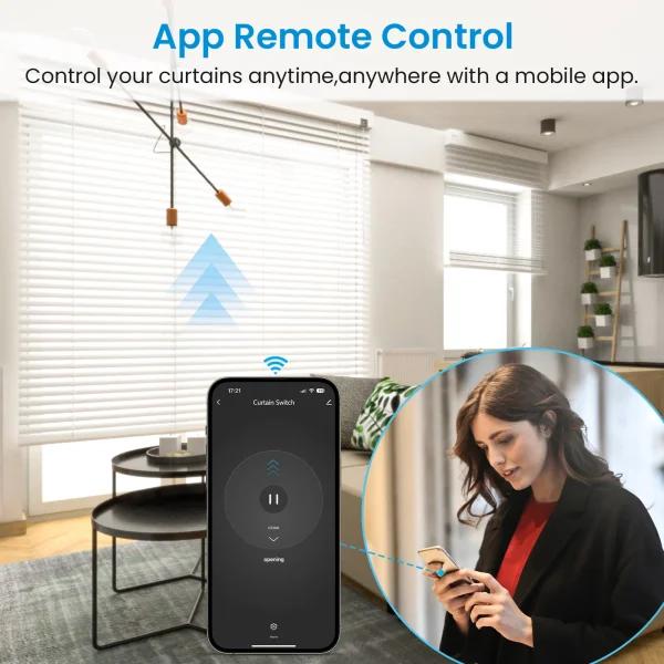 Tuya Smart Life EU WiFi Roller Shutter Curtain Switch for Electric Motorized Blinds with Remote Control Google Home Aelxa Echo