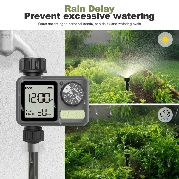 Eshico HCT-M05 Automatic Water Timer 2024 Eshico Newest Sprinkler Smaller and Easy to Installation 4.72 x 3.94 x 2.56 inches