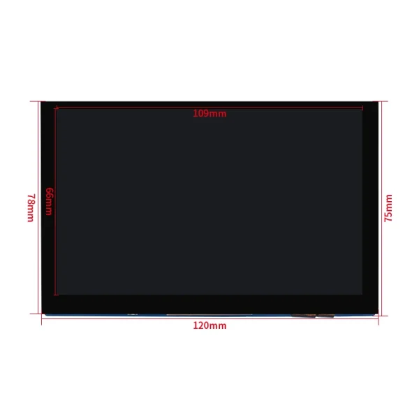 Raspberry Pi 5 Inch DSI LCD Capacitive Touch Screen 800x480 MiPi Display for RPi 5 4B 3B+ 3B Monitor with Holder