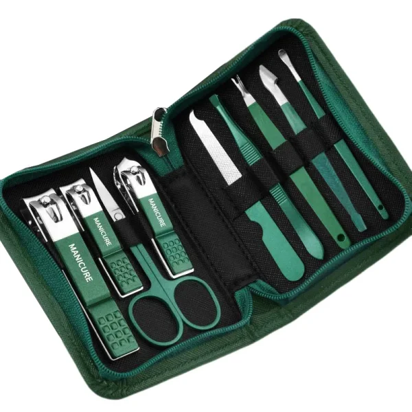 6/9 Pcs Set Professional Piece Nail Care Kit Stainless Steel Manicure & Pedicure Set Nail Clipper Set with Travel Case