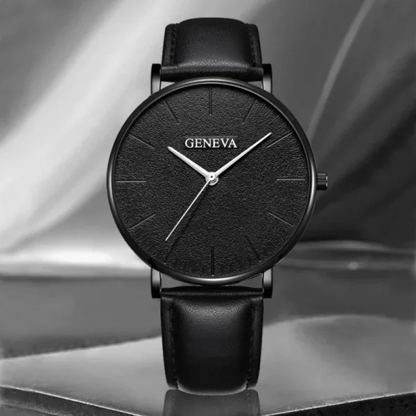 4Pcs/set Fashion Casual Men Sports Style Trend Quartz Wristwatch and Bead Bracelet Set Gift for Men Boyfriends Relogio Masculino