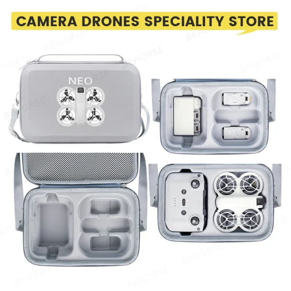 Neo Drone Portable Bags Sidecar Box Storage Bag Carrying Case With Strap Protect For DJI Neo Battery RC N3 Drone Accessories
