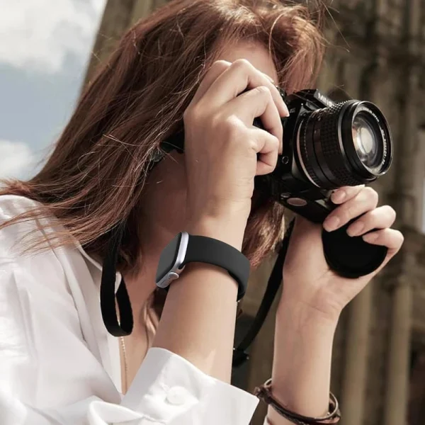 Silicone Band For Apple Watch strap 44mm 45mm 40mm 41mm 42-38mm 45 mm sport bracelet iwatch series 8 7 6 5 4 3 SE 9 Ultra 2 49mm