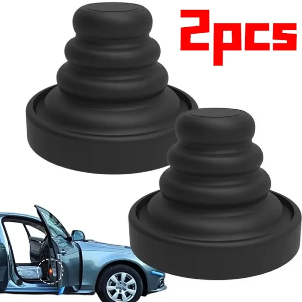 Universal Car Door Shock Absorber Cushion Silicone Pad Gasket Trunk Sound Insulation Pad Shockproof Thickening Latch Accessories