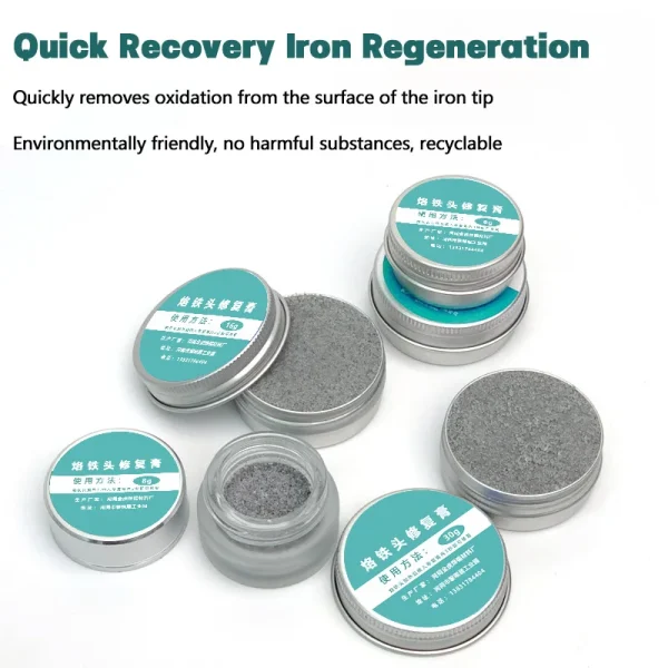 Soldering Iron Tip Refresher Non-stick Tin Solder Cream Clean Paste Oxide Head Resurrection Paste Enhances Welding Efficiency