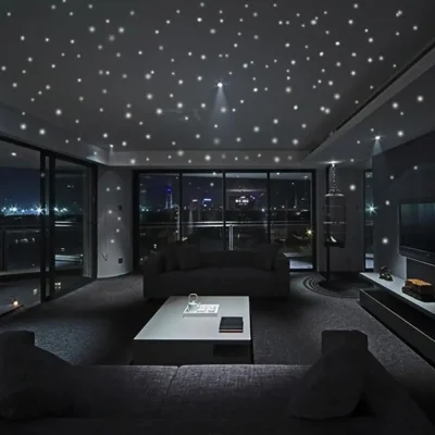 407 Pcs Round Dots Wall Stickers Polka Circles Night Luminous Star Ceiling Decals Glow In The Dark Peel Art Mural For Kids Room