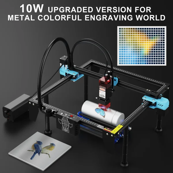 TwoTrees TTS-10 Pro 80W Laser Engraver Stainless Steel DIY Logo Printer Metal TTS-55Pro Laser Engraving Machine CNC Wood Cutting