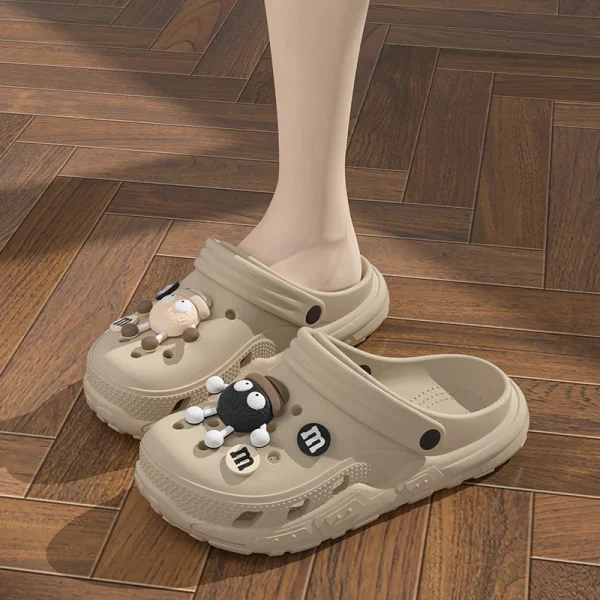 Cartoon Charms Clogs Eva Soft Summer House Slippers Women's Sandals Slipper Man Shoes Kids Indoor Slipper