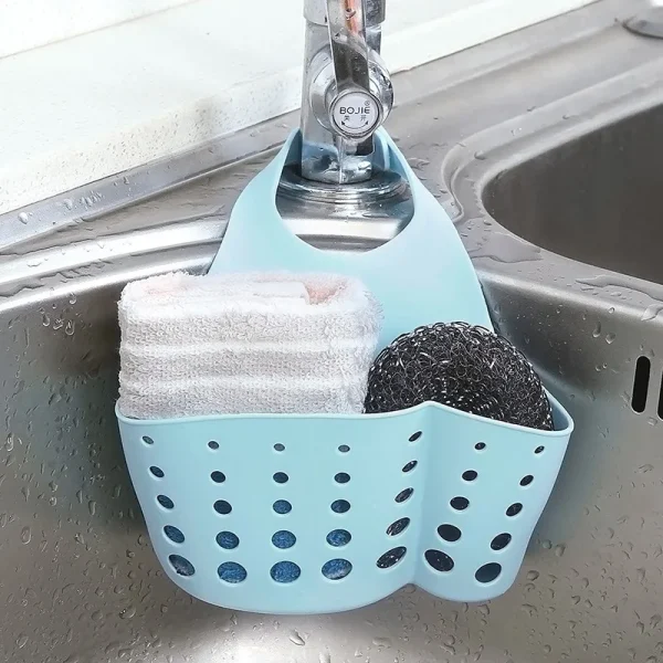 Kitchen Sink Drain Rack Shelf Sponge Storage Holder Hang Sink Basket Bag Soap Dish Drainer Organizer Gadget Bathroom Accessories