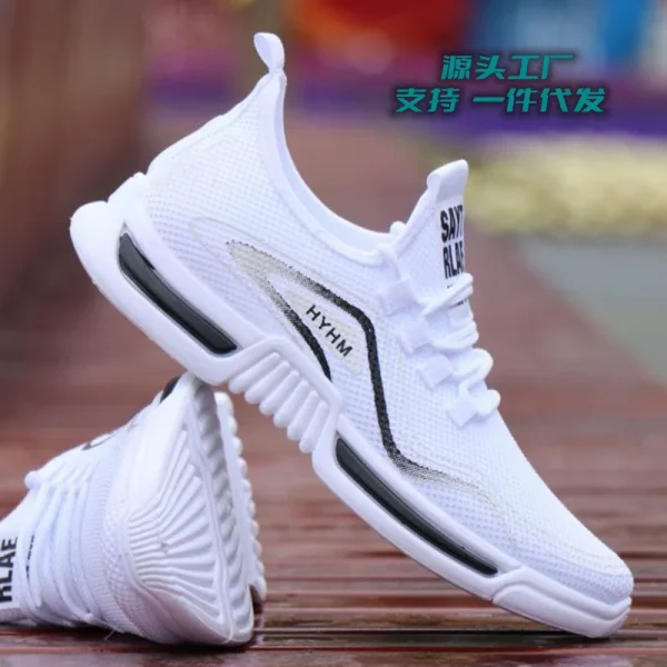 Summer Men's Mesh Casual Sneakers Light Soft Sole Lace Up Sneakers Outdoor Running Hiking Casual Sneakers Cheap Shoes Zapatillas