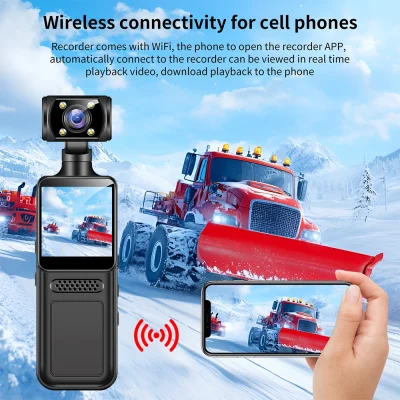 128GB 4K Ultra HD Action Mini Camera 180 Rotatable Vlog Wifi Sports Cam Waterproof Case Helmet Travel Bicycle Driver Recorder