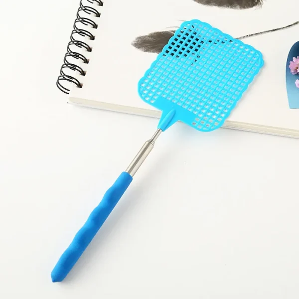 Adjustable Plastic Fly Swatter Home Long Handle Flyswatter Flapper Insect Killer