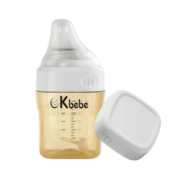 160mL Anti-colic Newborn Baby Bottle Feeding with Wide Neck Smart Silicone Nipples for Infant Breastfed Babies Feeder bottles