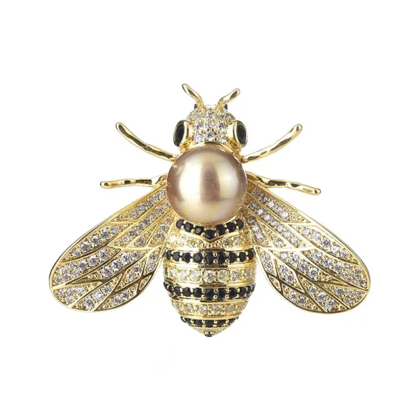 1PC Insect Series Brooch Women Delicate Little Bee Brooches Crystal Rhinestone Pin Brooch Jewelry Gifts For Girl 2023