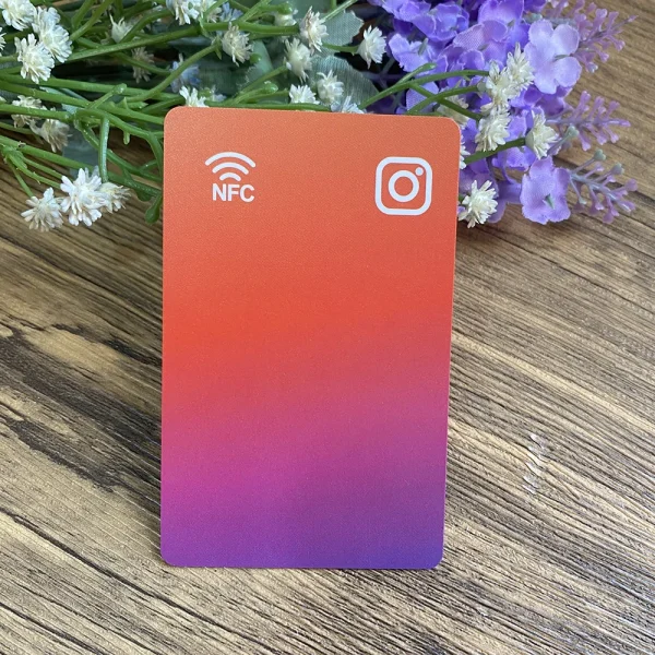 Follow us on Instagram Facebook Snapchat WhatsApp NFC Social Business Card Tap Connect Cards