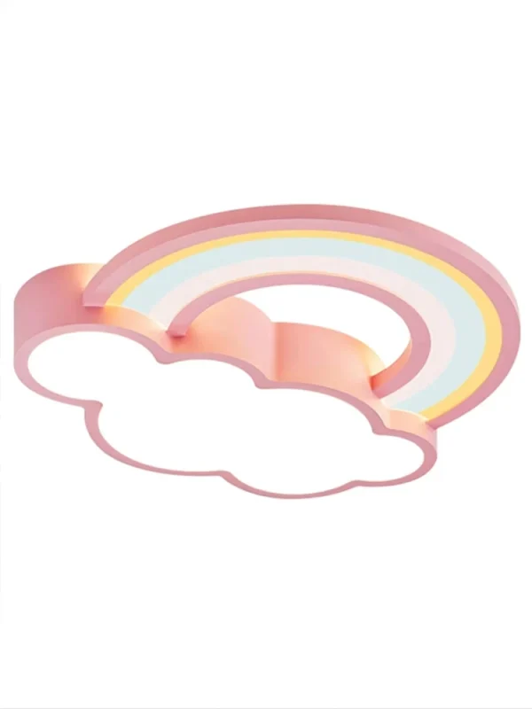 Children's Room Ceiling Lamp Cartoon Rainbow Clouds Simple And Warm Boys And Girls Bedroom Princess Room Light Fixtures