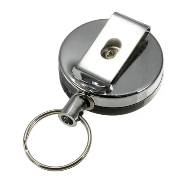 Men Keychain Card Badge Holder Anti-theft Elastic Rope Retractable Belt Clip Pull Key Ring for Women Gifts