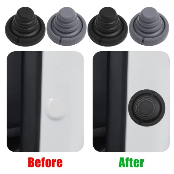 Universal Car Door Shock Absorber Cushion Silicone Pad Gasket Trunk Sound Insulation Pad Shockproof Thickening Latch Accessories