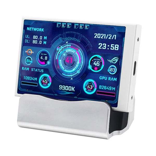 3.5 Inch IPS TYPE-C Secondary Screen DIY Computer Monitor USB-TYPEC Secondary Screen for Windows Built-in Software