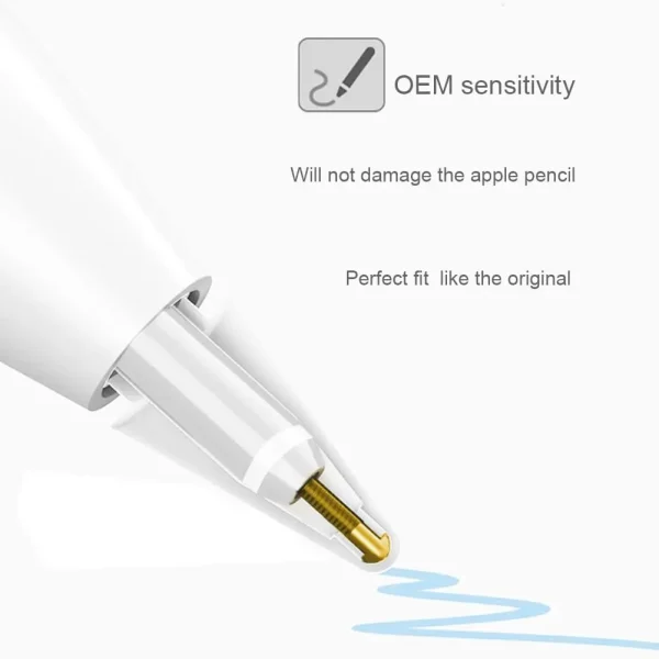 애플펜슬 펜촉 Official Replacement Tips for Apple Pencil 1st/2nd Gen iPencil Nibs No Wear Out Upgraded for iPad Pro Pencil 2/1 G