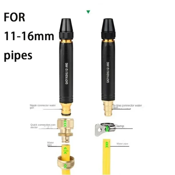 Car Wash Gun High-Pressure Water-Gun Household Car Wash Water Gun Black Diamond Water Gun Watering Pipe Car Wash Nozzle