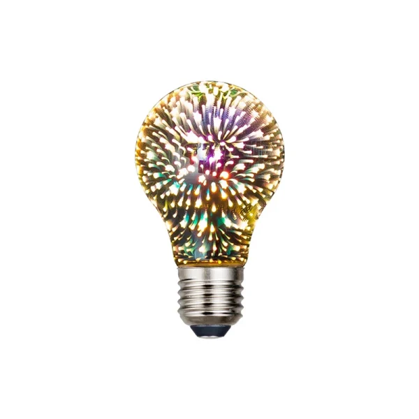 Star Fireworks Lamp 3D LED Bulb Decoration E27 6W 85-265V Vintage Edison Light Bulb Holiday Night Light Novelty Christmas Tree