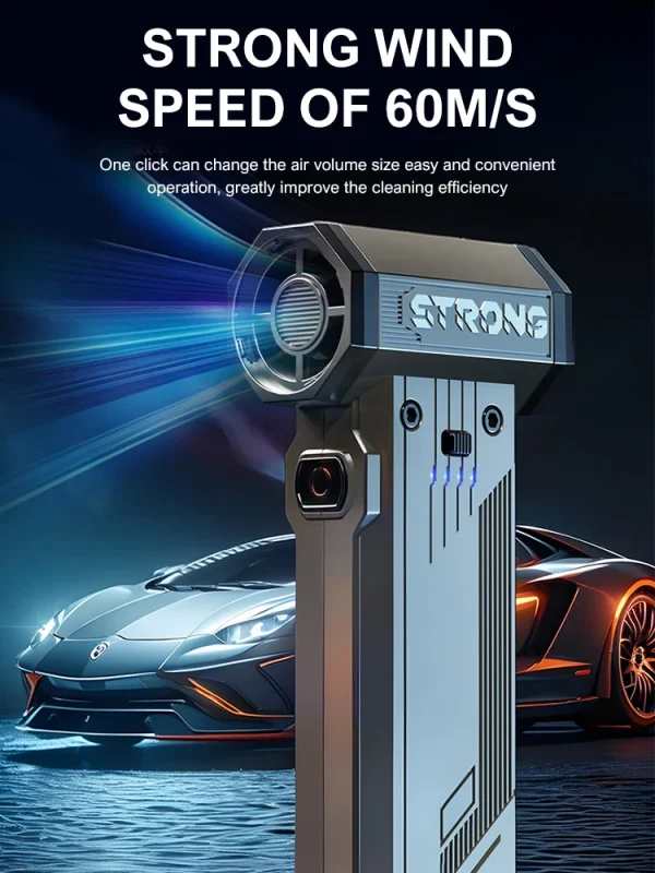 Turbo Jet Blower 300000RPM Powerful Air Blower Brushless Motor Turbo Fan Wind Speed 60m/s 8000mAh Souffleur Air Puissant