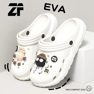 Cartoon Charms Clogs Eva Soft Summer House Slippers Women’s Sandals Slipper Man Shoes Kids Indoor Slipper