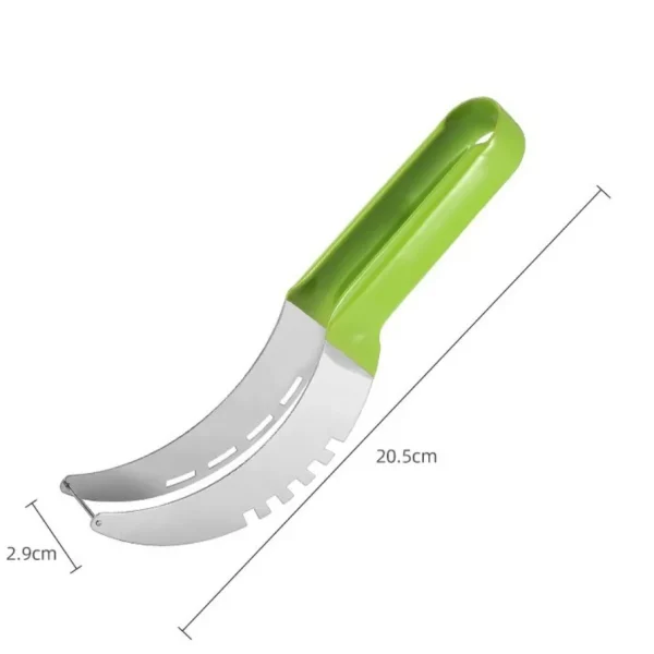 Stainless Steel Watermelon Slicer Non-slip Cutter Melon Cutter Plastic Wrap Handle Not Hurt Hands Fruit Cutting Tool Summer