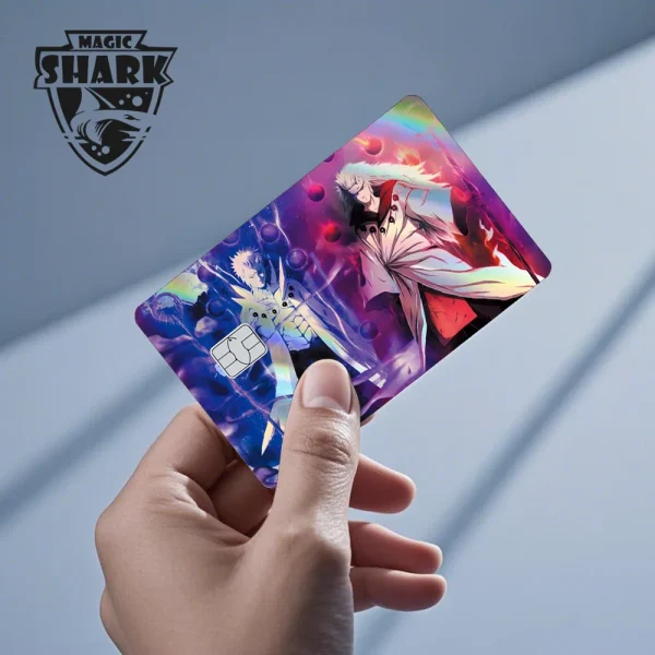 2025 New Arrival Narutos Payne Anime Holographic Laser Sticker Shinny Film Skin Cover for Debit Credit Card