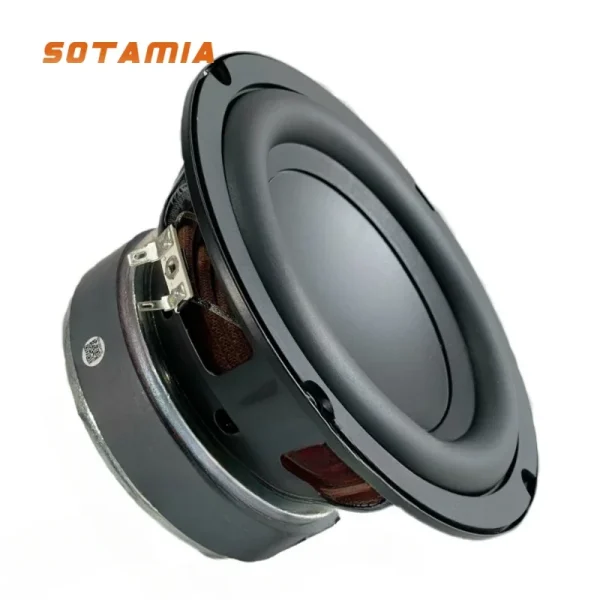 SOTAMIA 1Pcs 6.5 Inch Subwoofer Speaker 2 Ohm 80W Hifi Audio Super Bass Long Stroke Home Music Loudspeaker DIY Bluetooth Speaker