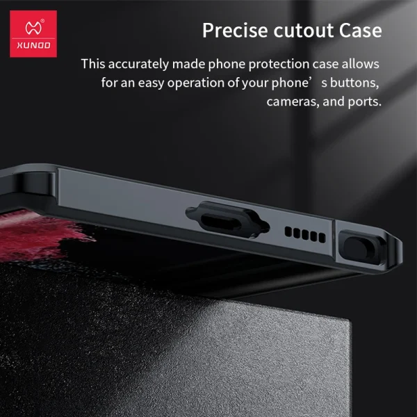 Xundd For Samsung Galaxy S23 S24 Ultra Case For S25 S23 S22 Plus S21 Ultra FE Airbag Shockproof Shell PC&TPU Back Clear Cover