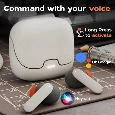 Wireless Bluetooth 5.3 Skin Type Surface Earphones Dual Mic ENC Noise Reduction In Ear Low Delay Earbuds True Wireless Stereo
