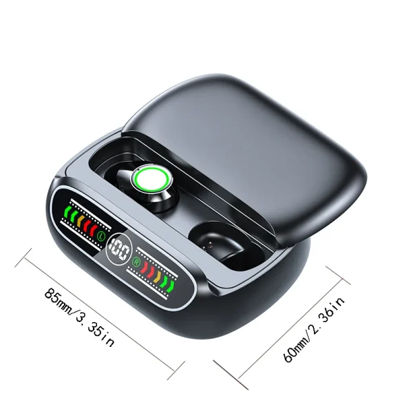Soleeanre Earphone Wireless Headphones Game Earbuds with LED Screen Sports Headset Charging Box With Microphone Supports all sma