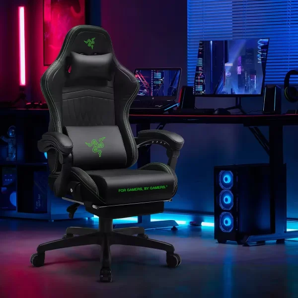 Cheapest DDP License Tarok Pro Chair Cadeira Gaming Italian Office Chair Black Green Razer Gaming Chair with Footrest
