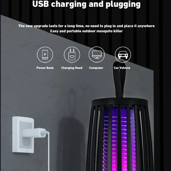 Xiaomi Mosquito Killer Repellent Lamp USB Rechargeable Electric Fly Trap Insect Killer Outdoor Mute Anti Strong Mosquito Lamps