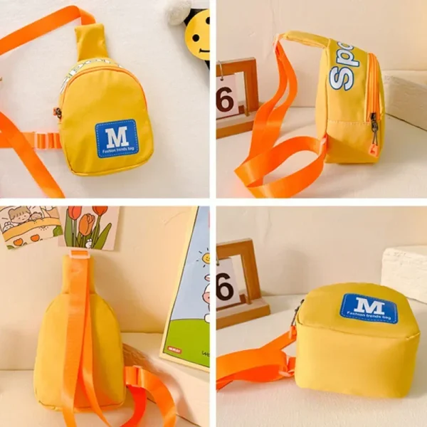 New Children Chest Bag Boy Fashionable Shoulder Diagonal Straddle Bag Girl Travel Bags Cartoon Waist Bags Lightweight Casual Bag