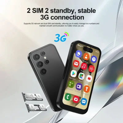 SERVO S24 Ultra Android 8.1 Mini Smart Phone 3.75″ Display 16GB ROM Play Store WiFi 3G Little Cellular Phones Dual SIM Standby