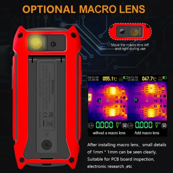 TOOLTOP ET14S 2.8inch Thermal Imager AC/DC Current Voltage Multimeter ISR 240x240 IR Camera Pipeline Heating Electronic Inspect